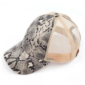 Snakeskin Print Cap